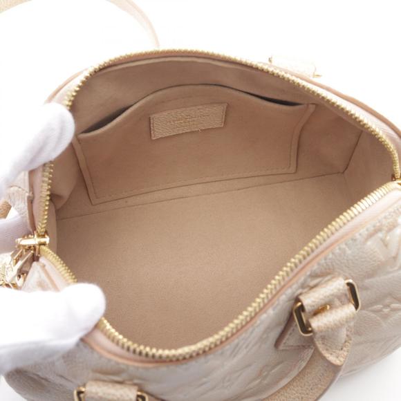 LOUIS VUITTON Speedy Bandouliere Handbag Leather Empreinte Beige - Picture 3 of 6